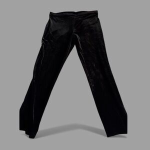 Joan Vass Black Velvet   Stretch cropped Pants